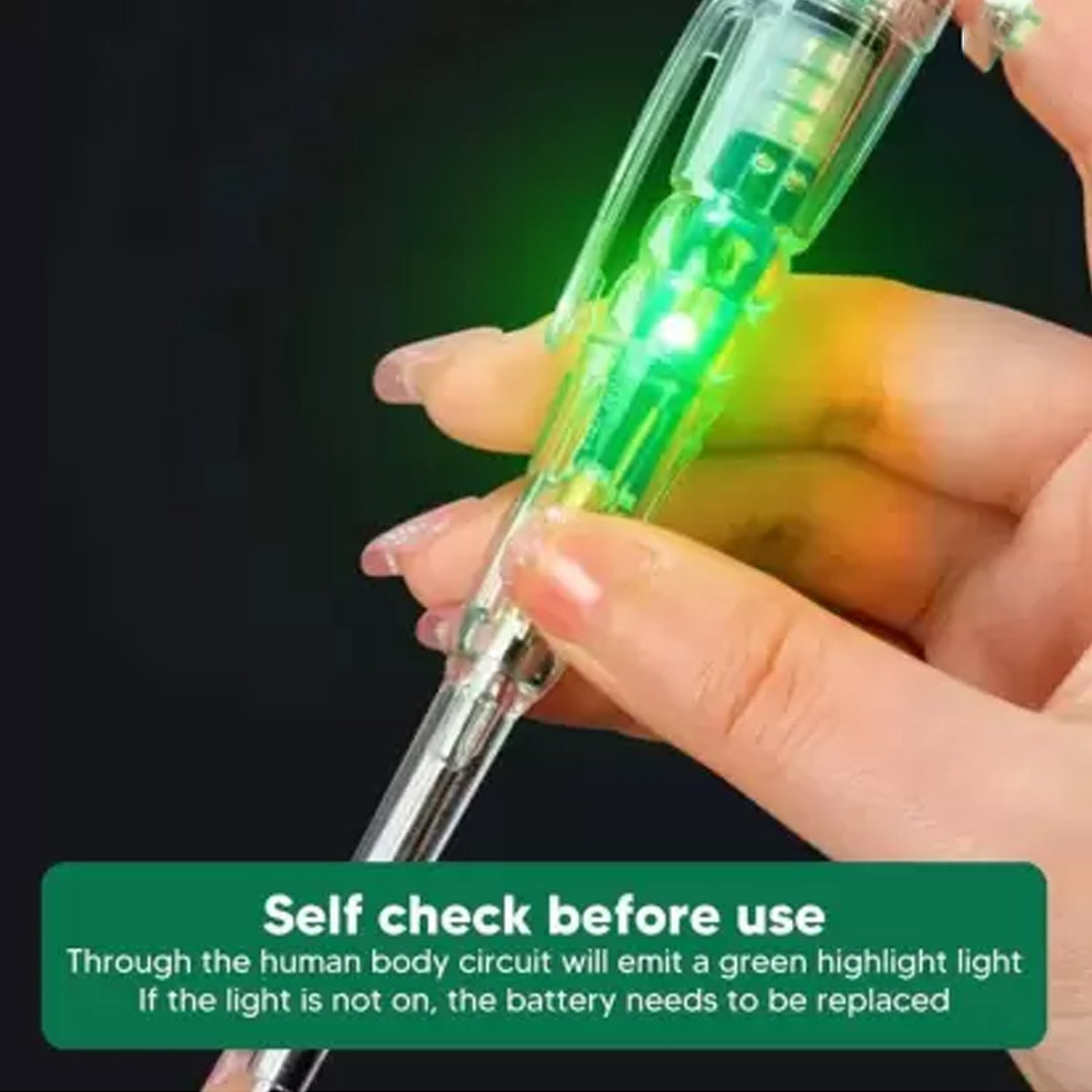 Electrical Detector Slotted Screwdriver With Small Batteries (1 Pc) Electrical Detector Slotted Screwdriver With Small Batteries (1 Pc)